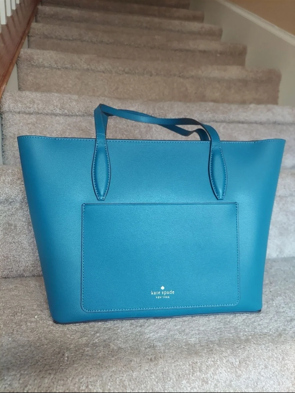 🦋🦋🦋 Teal Tote Bag with Matching Wallet - Elegant Everyday Carry Matching Set